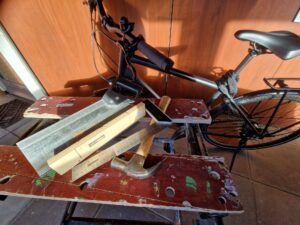 fiets, workmate, gereedschap, houtbewerking